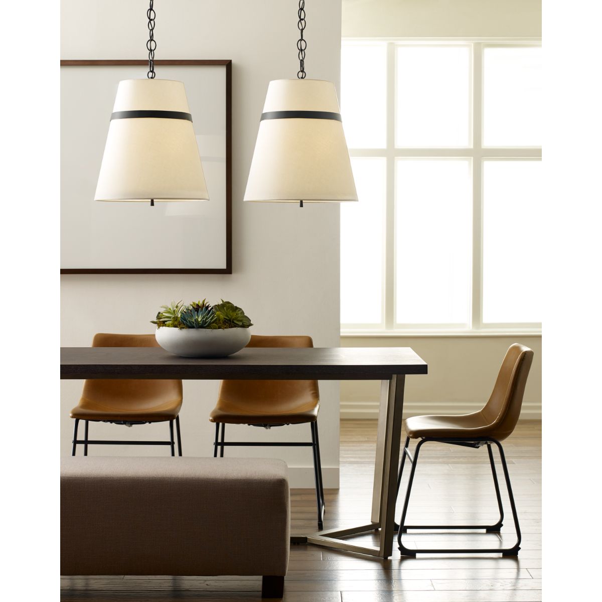 CORDTLANDT 18 in. 3 Lights Pendant Light Iron finish - Bees Lighting