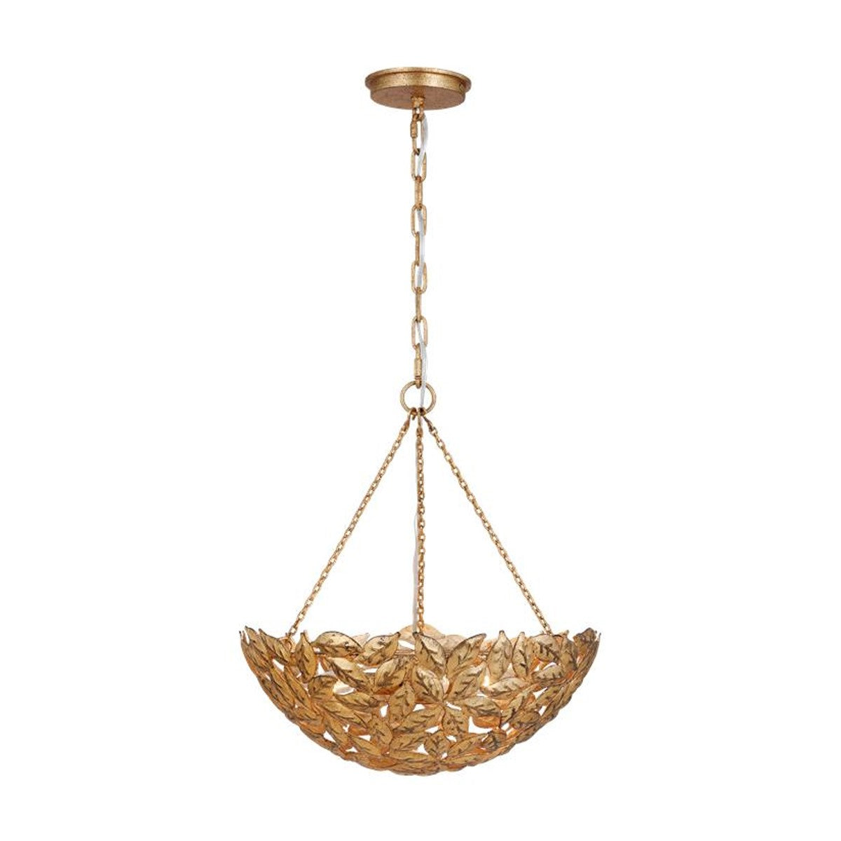 Kelan 16 in. 3 Lights Pendant Light Gold Finish - Bees Lighting
