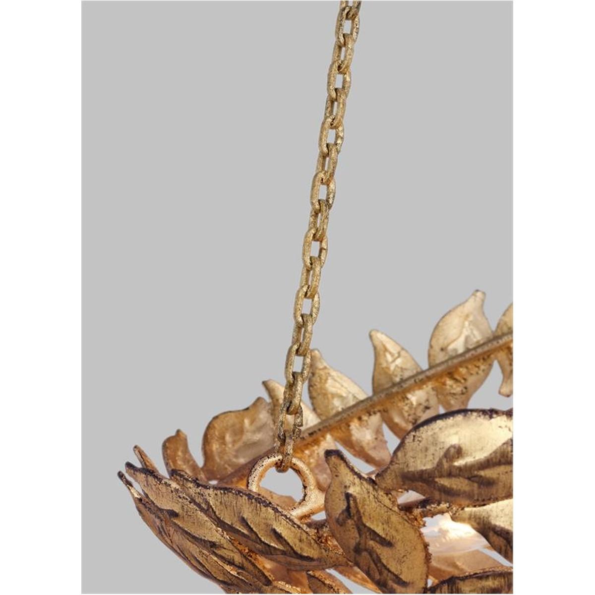 Kelan 16 in. 3 Lights Pendant Light Gold Finish - Bees Lighting