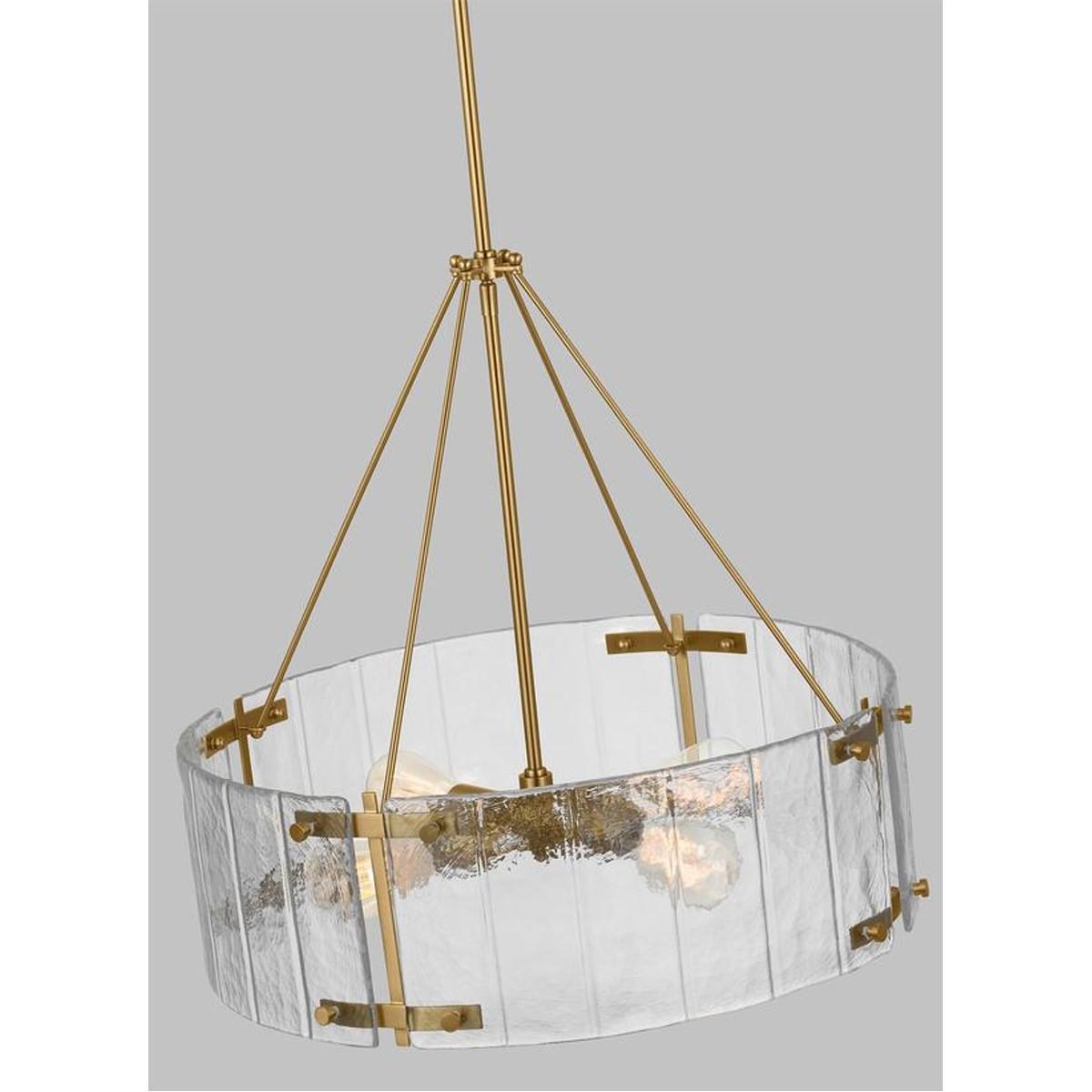 Calvert 24 in. 4 Lights Chandelier Brass Finish - Bees Lighting