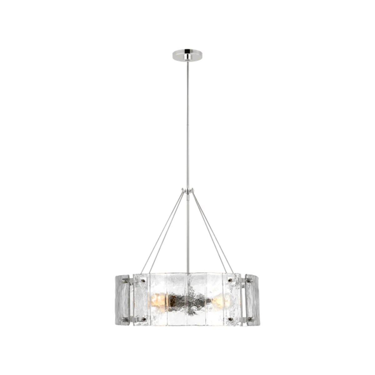 Calvert 24 in. 4 Lights Chandelier Polished Nickel Finish - Bees Lighting