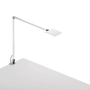 Mosso Pro White Contemporary LED Desk Lamp with Two-Piece Desk Clamp - Bees Lighting