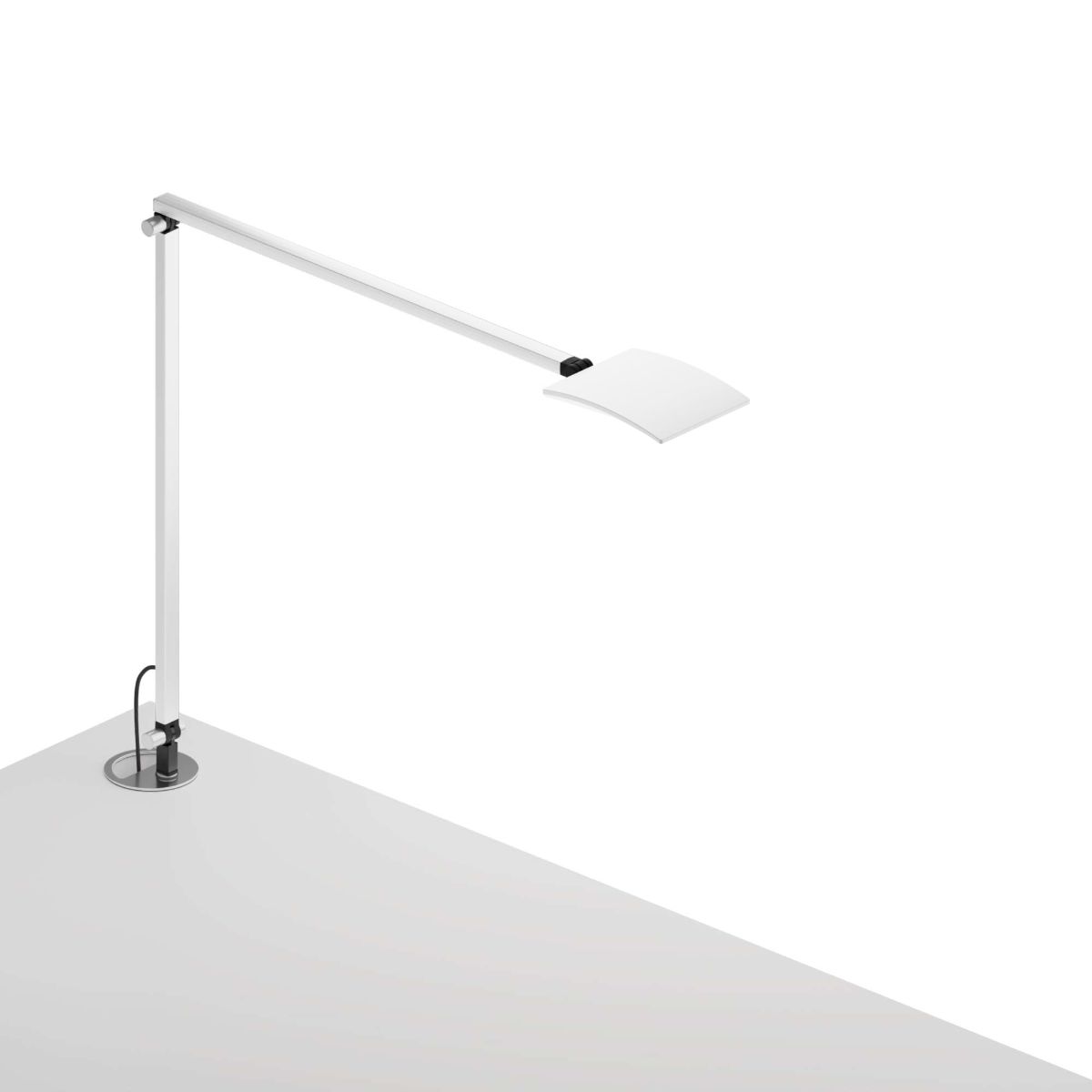 Mosso Pro White Contemporary LED Desk Lamp with Grommet Mount - Bees Lighting