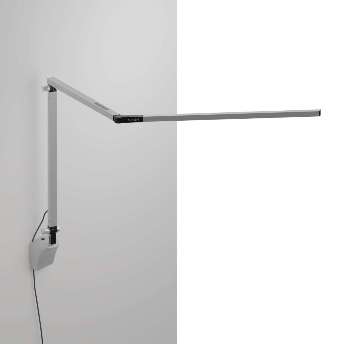 Z-Bar Contemporary LED Swing Arm Wall Lamp 3500K, Silver finish