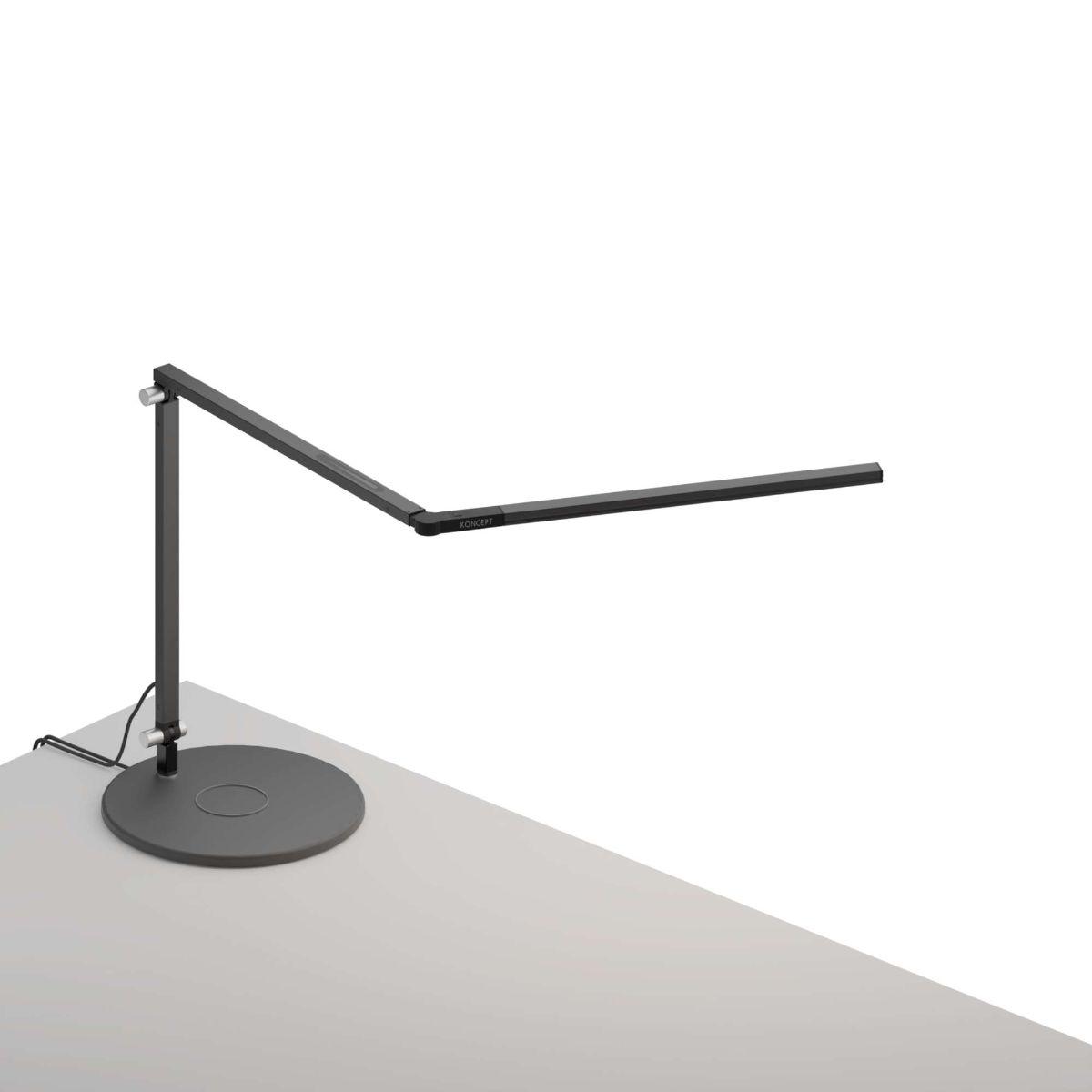 Z-Bar Mini Contemporary Cool White LED Desk Lamp with Wireless Charging Base
