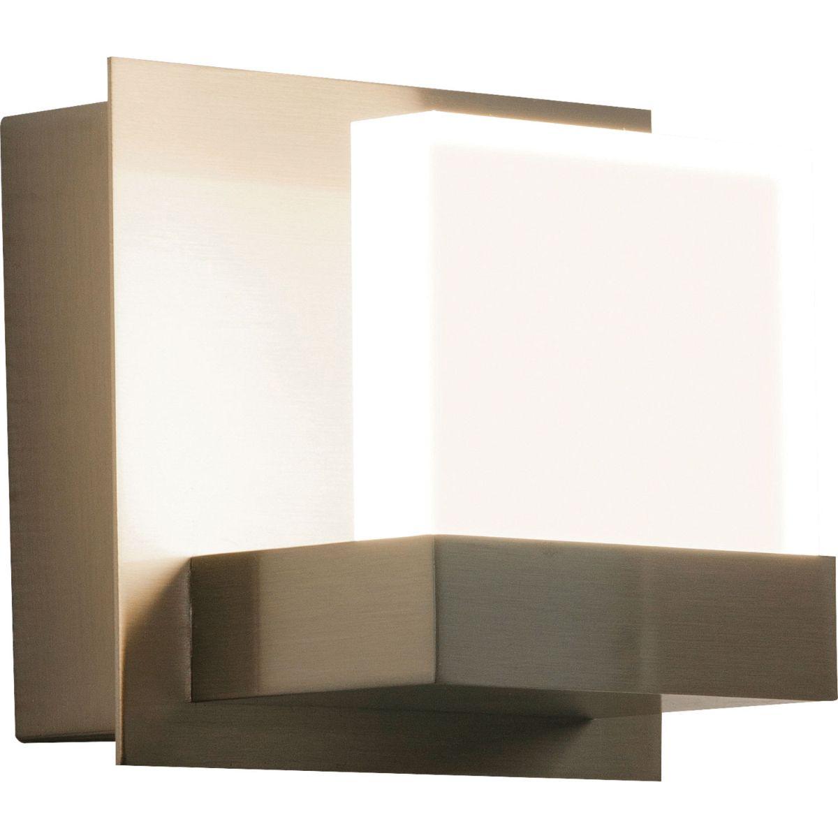 Arlo 5 in. LED Wall Light Satin Nickel Finish 120V-277 - Bees Lighting