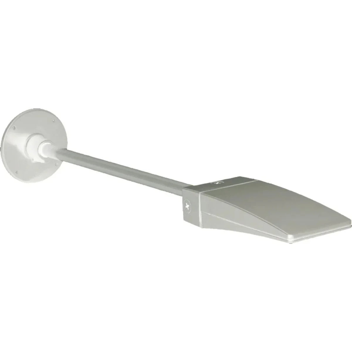 Wall Mount Bracket, 24" Horizontal ARM, 1/2" Knuckle Mount, White Finish - Bees Lighting