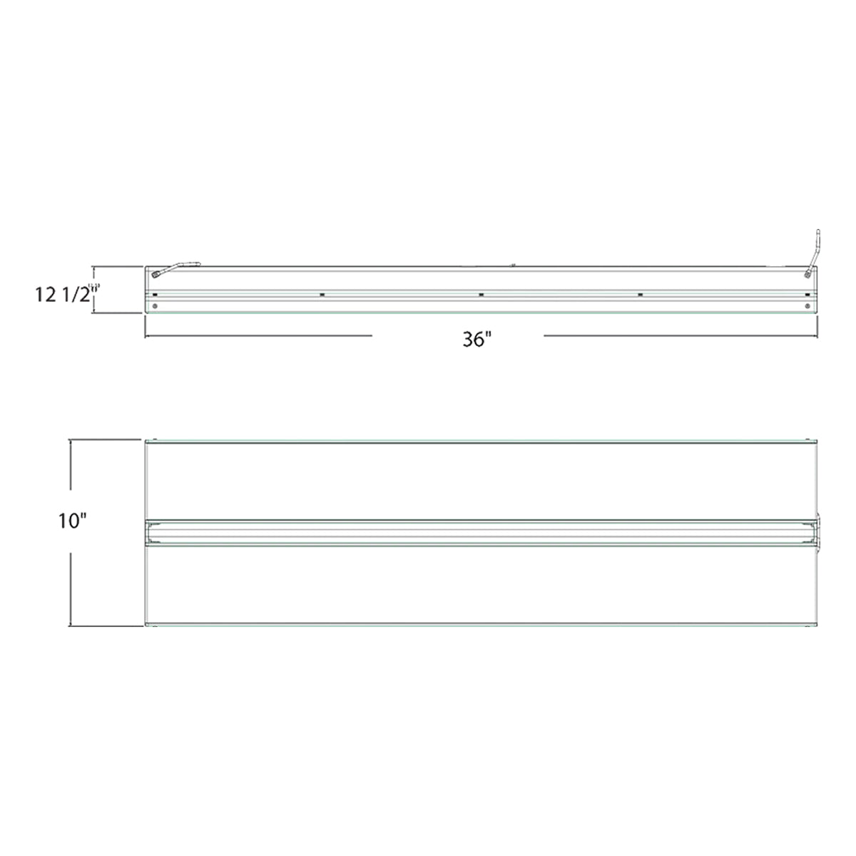 Linear High Bay LED Light, 275W, 39000lm, 4000K/5000K, 120-277V - Bees Lighting