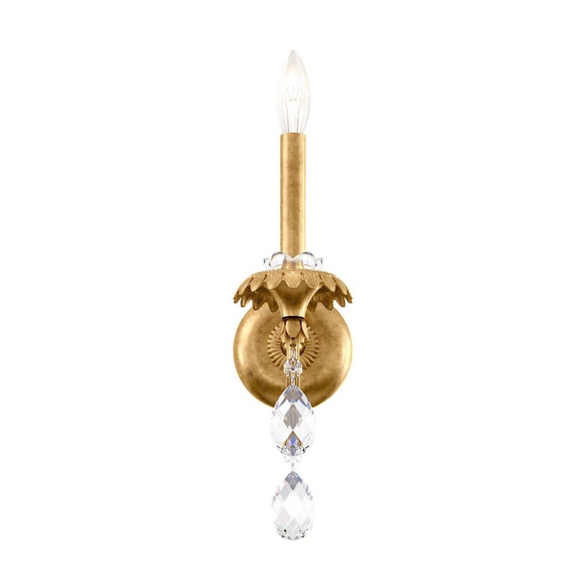 Helenia 17 inch Armed Sconce with Clear Heritage Crystals