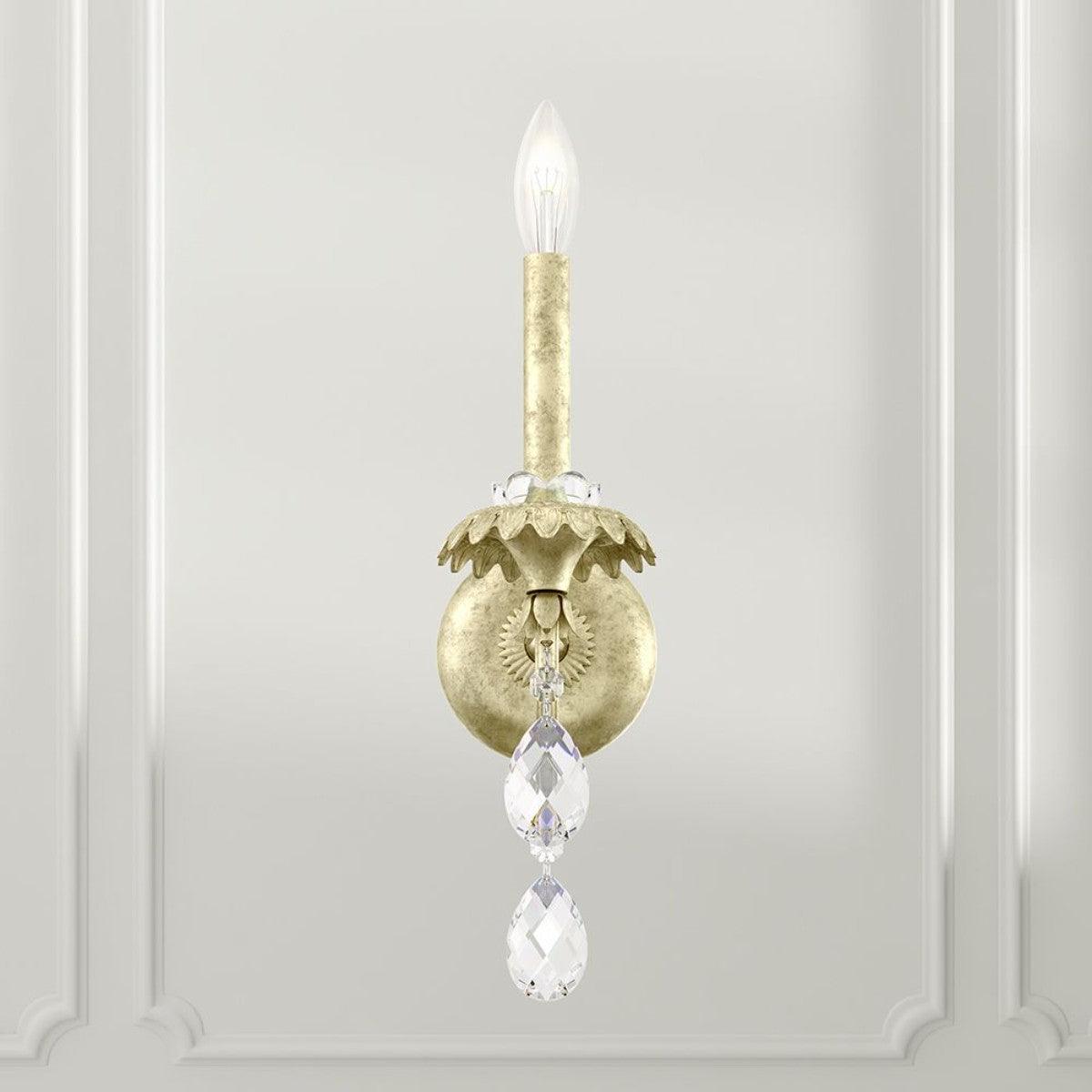 Helenia 17 inch Armed Sconce with Clear Heritage Crystals - Bees Lighting