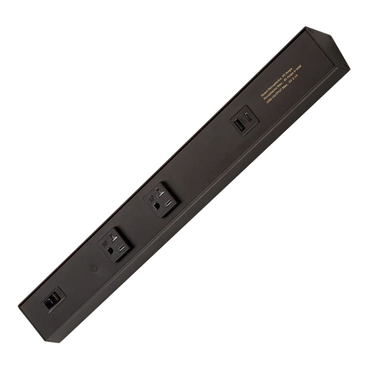 American Lighting Atom Power Strip | 120V AC, USB-A/C - Bees Lighting
