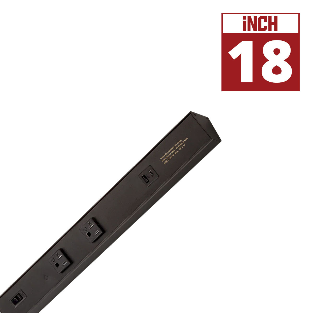 American Lighting Atom Power Strip | 120V AC, USB-A/C - Bees Lighting