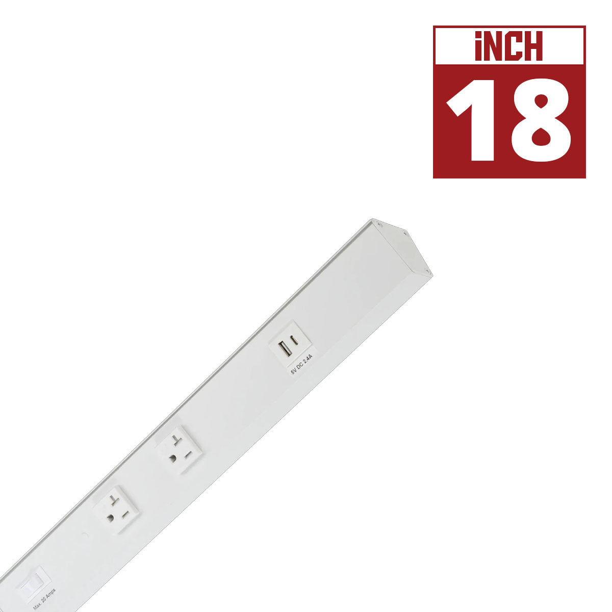 American Lighting Atom Power Strip | 120V AC, USB-A/C - Bees Lighting