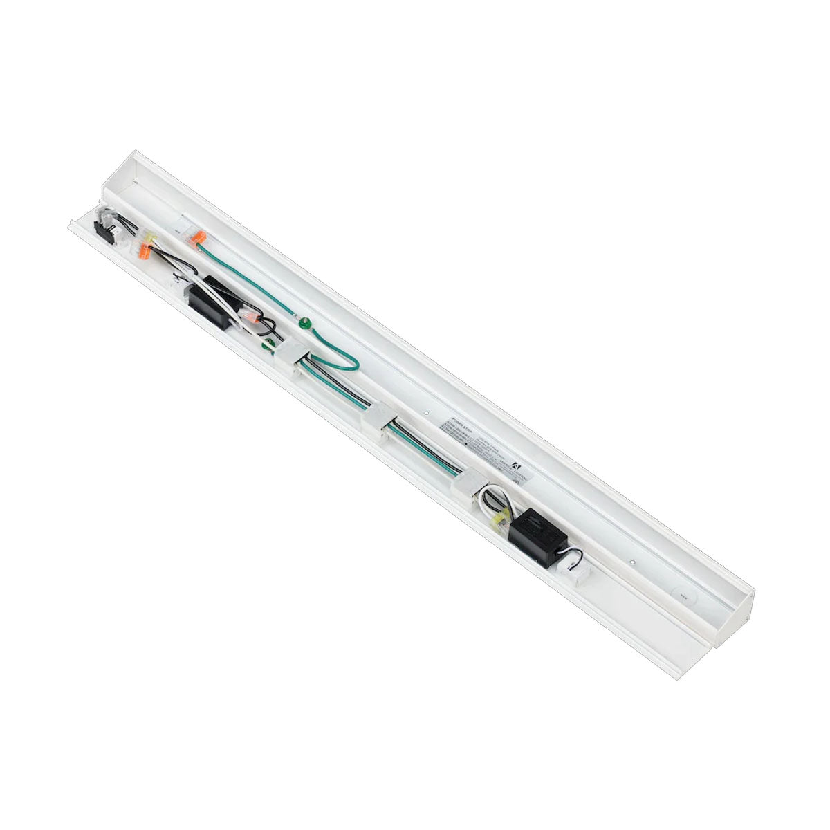 Atom 30" Under Cabinet Power Strip with 3 Receptacles and USB Ports, White - Bees Lighting