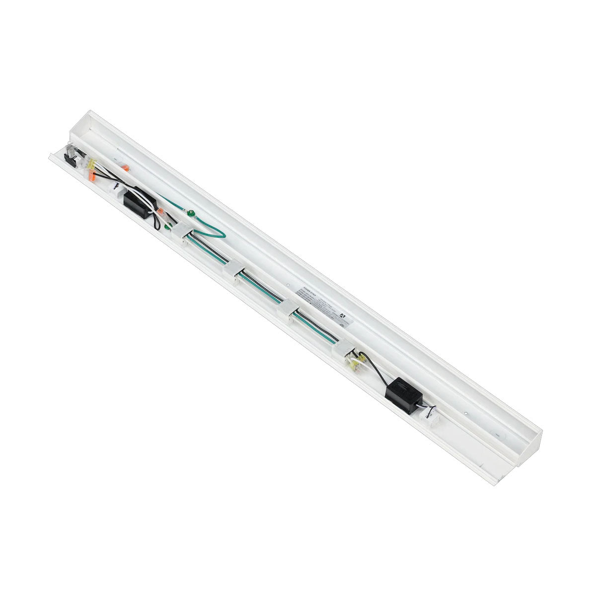 Atom 36" Under Cabinet Power Strip with 4 Receptacles and USB Ports, White - Bees Lighting