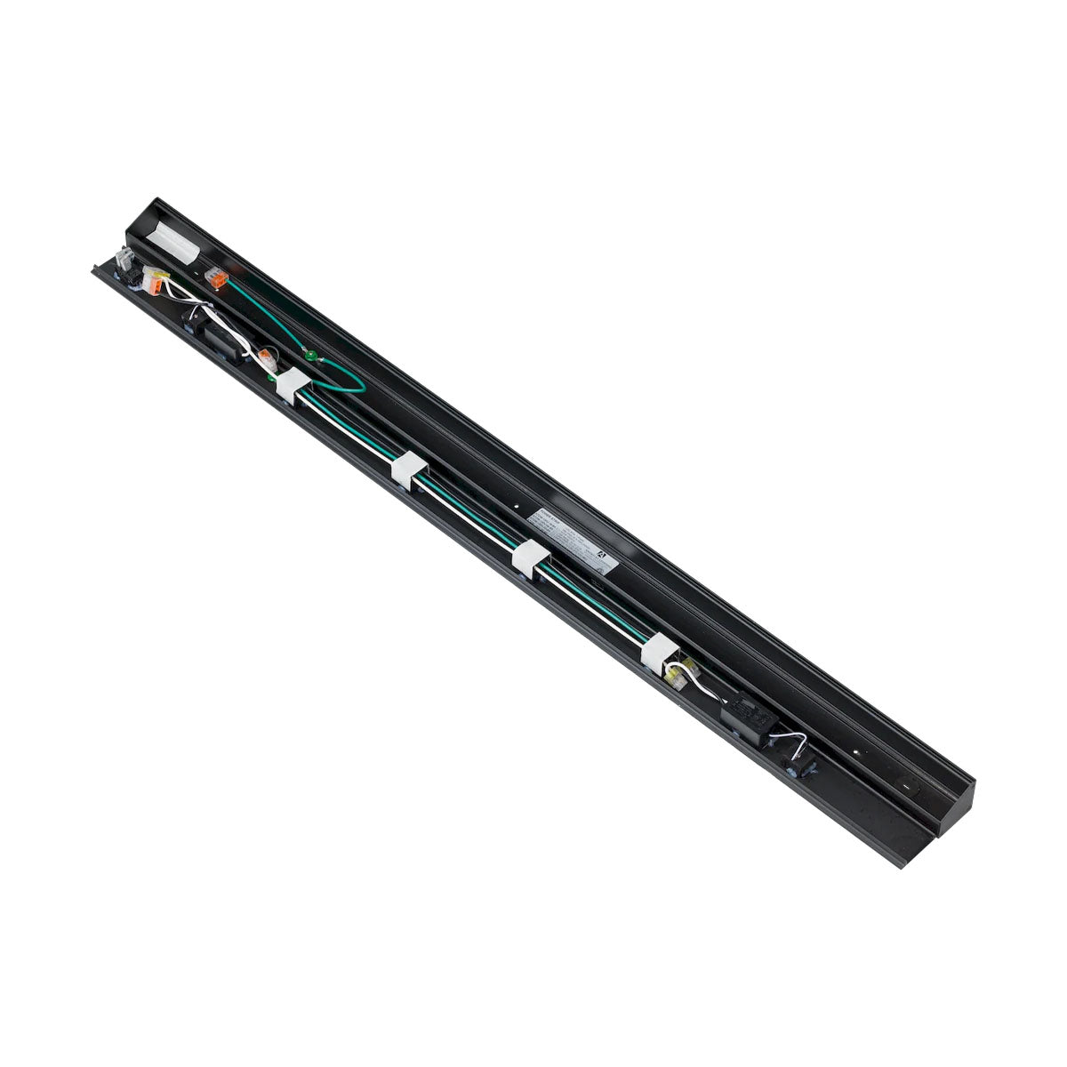 Atom 40" Under Cabinet Power Strip with 4 Receptacles and USB Ports, Black - Bees Lighting