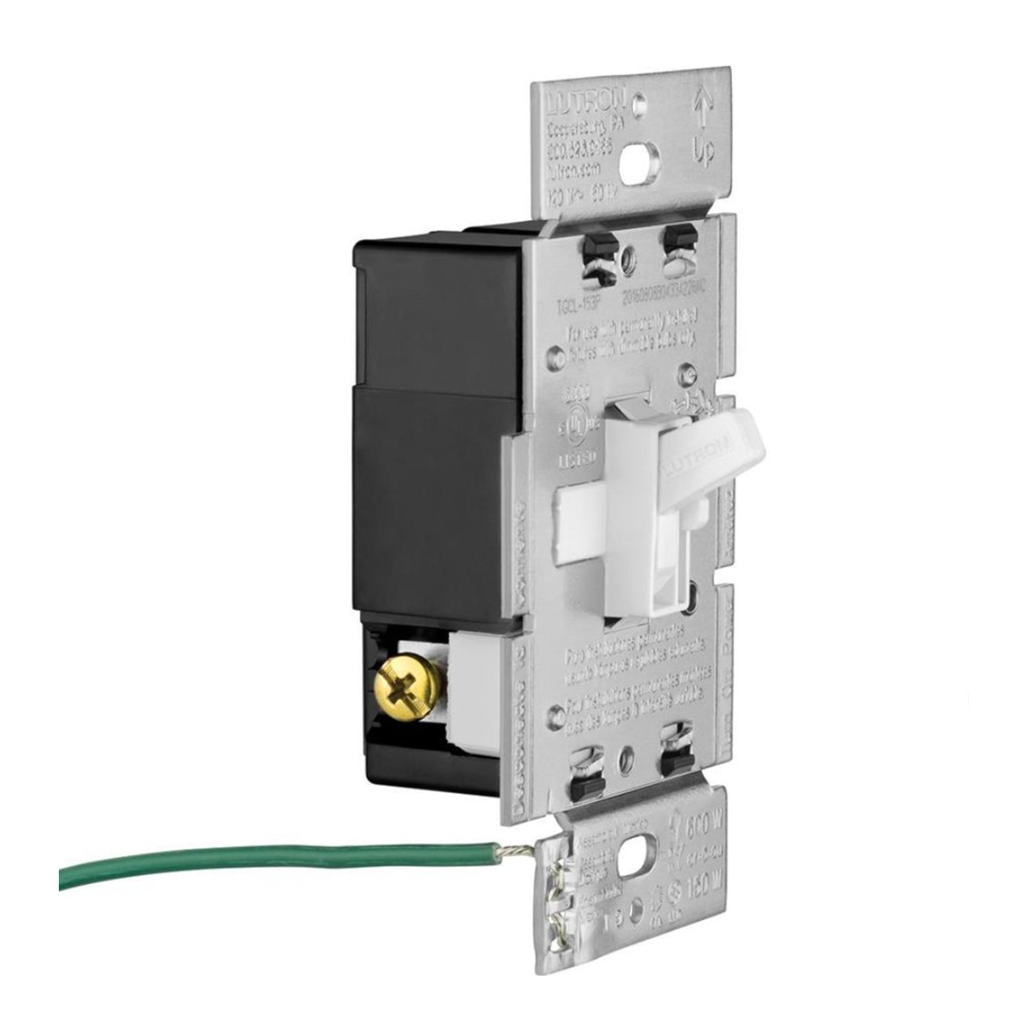 Ariadni Toggler LED+ Dimmer Switch, 150-Watt, Single Pole or 3-Way, Black - Bees Lighting