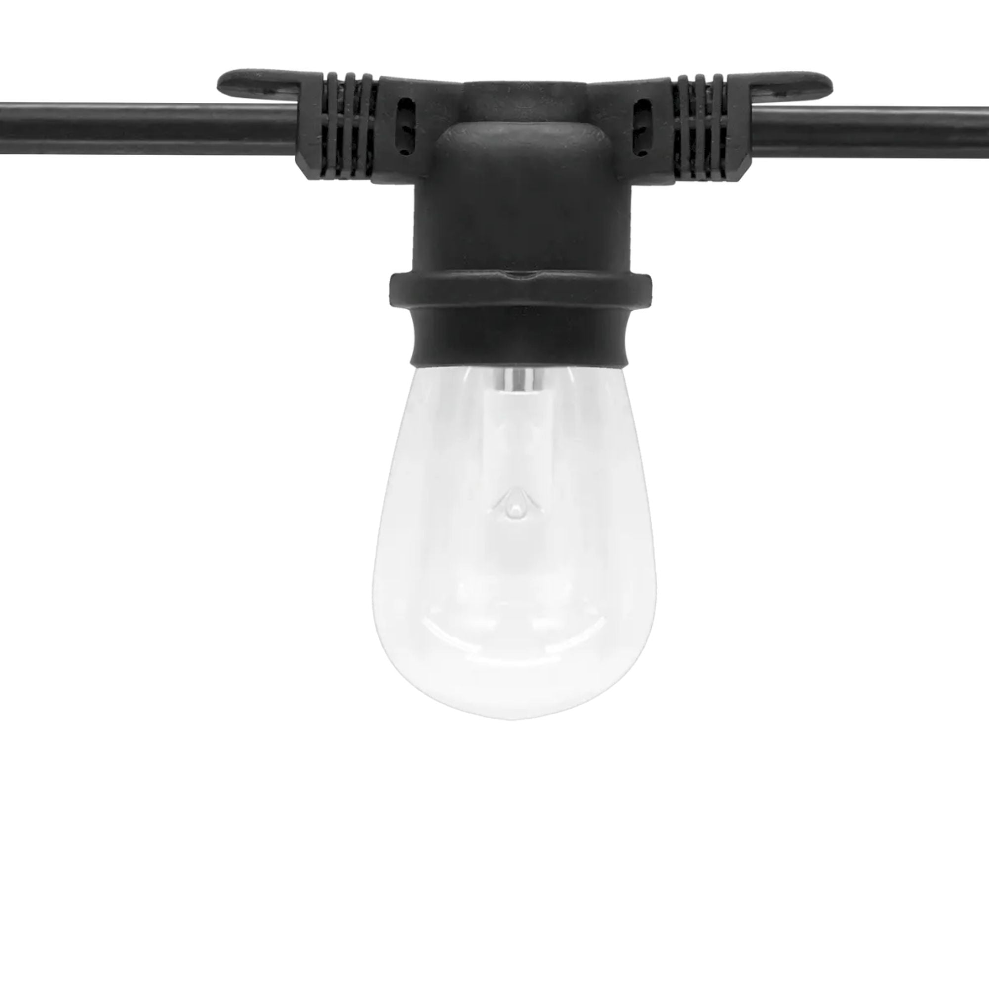 Commercial Grade String light, Non-Suspended 24 sockets, E26 Medium Base, 48 Feet