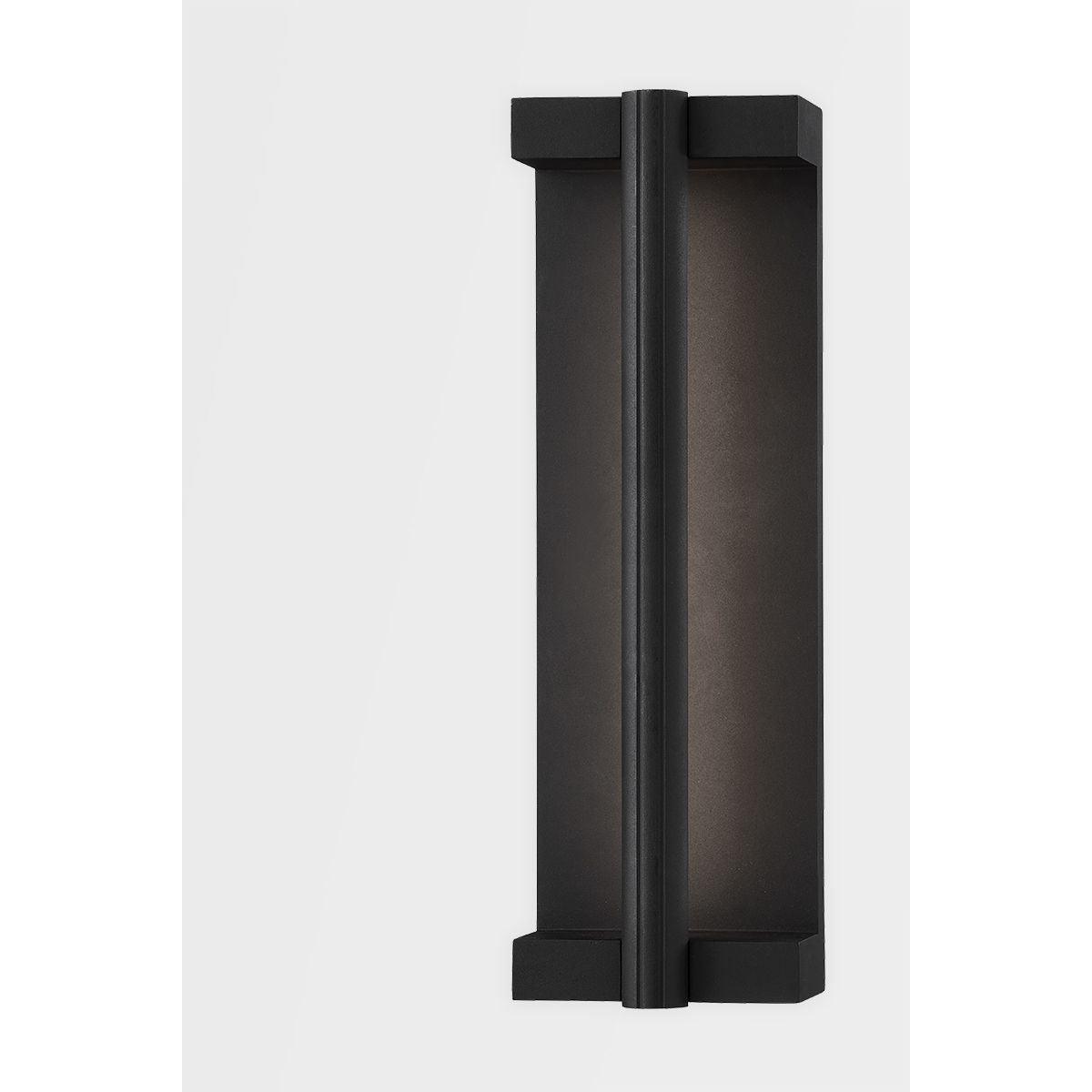 Calla 15 in. LED Outdoor Wall Sconce Textured Black Finish