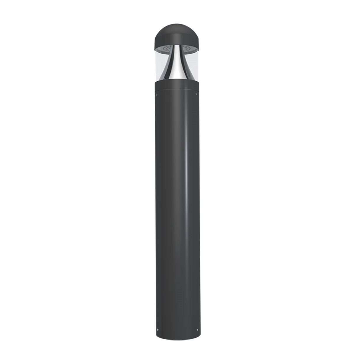 42 in. LED Bollard Lights With Photocell, 24 Watt, 30K/40K/50K Selectable CCT, 120-277V Input, Dome Top, Round Shape