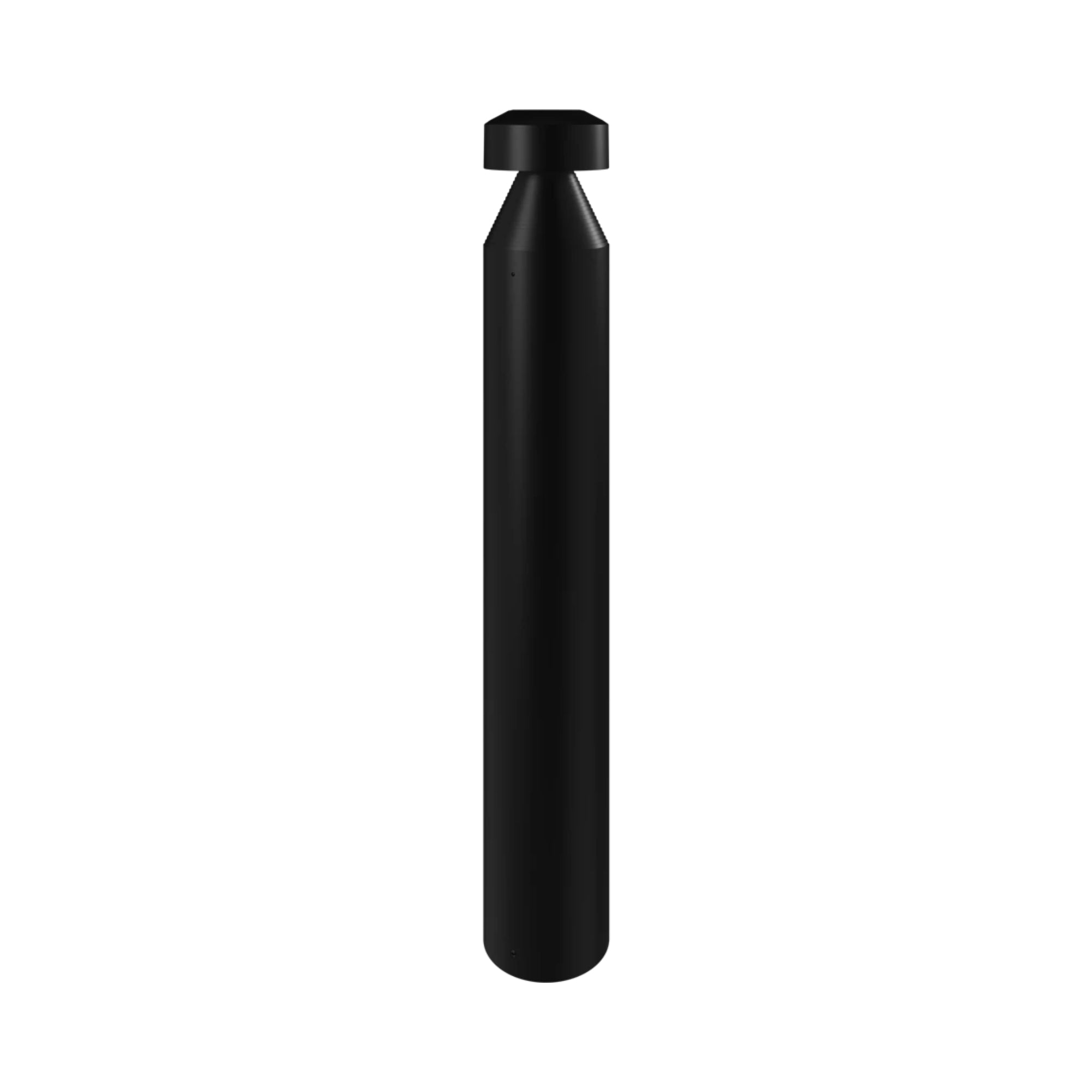 RAB B17MB 41-Inch Mushroom Round Bollard 3280 Lumens Selectable 24W-14W Selectable CCT 120-277V Base Mount Black