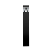 42" Square LED Bollard Light, 24W, Flat Top, 30K/40K/50K, Black, 120-277V