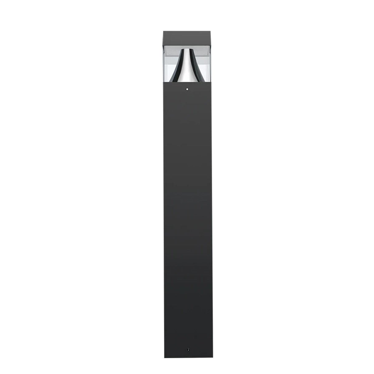 42" Square LED Bollard Light, 24W, Flat Top, 30K/40K/50K, Bronze, 120-277V - Bees Lighting