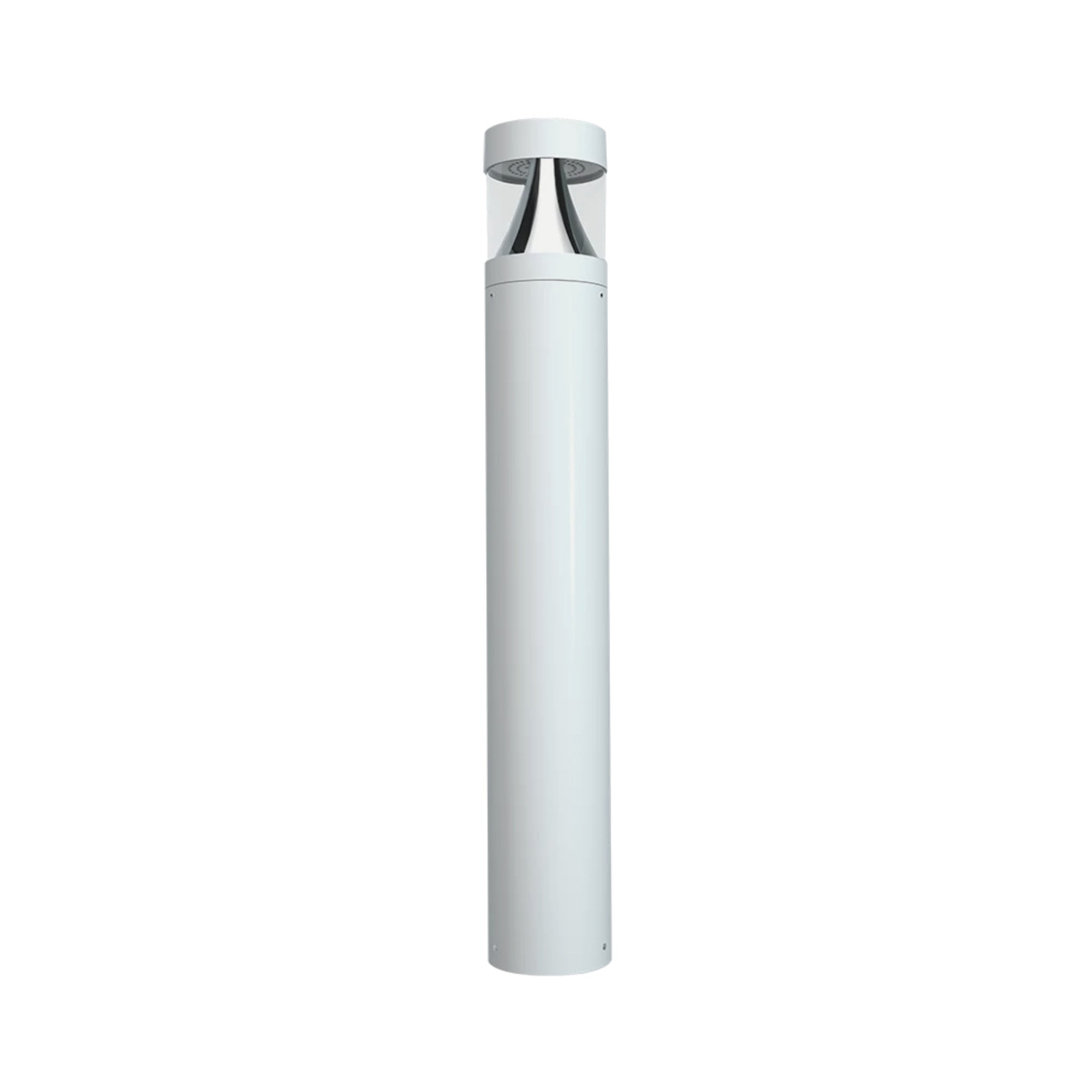 42" Round LED Bollard Light, 24W, Flat Top, 30K/40K/50K, White, 120-277V