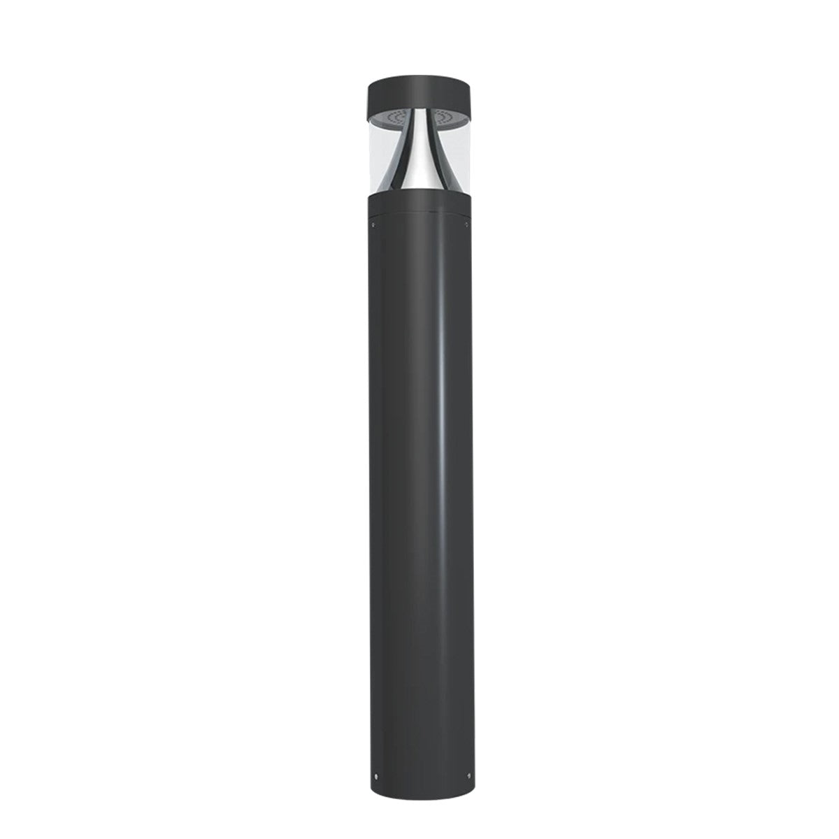 42" Round LED Bollard Light, 24W, Flat Top, 30K/40K/50K, Bronze, 120-277V - Bees Lighting