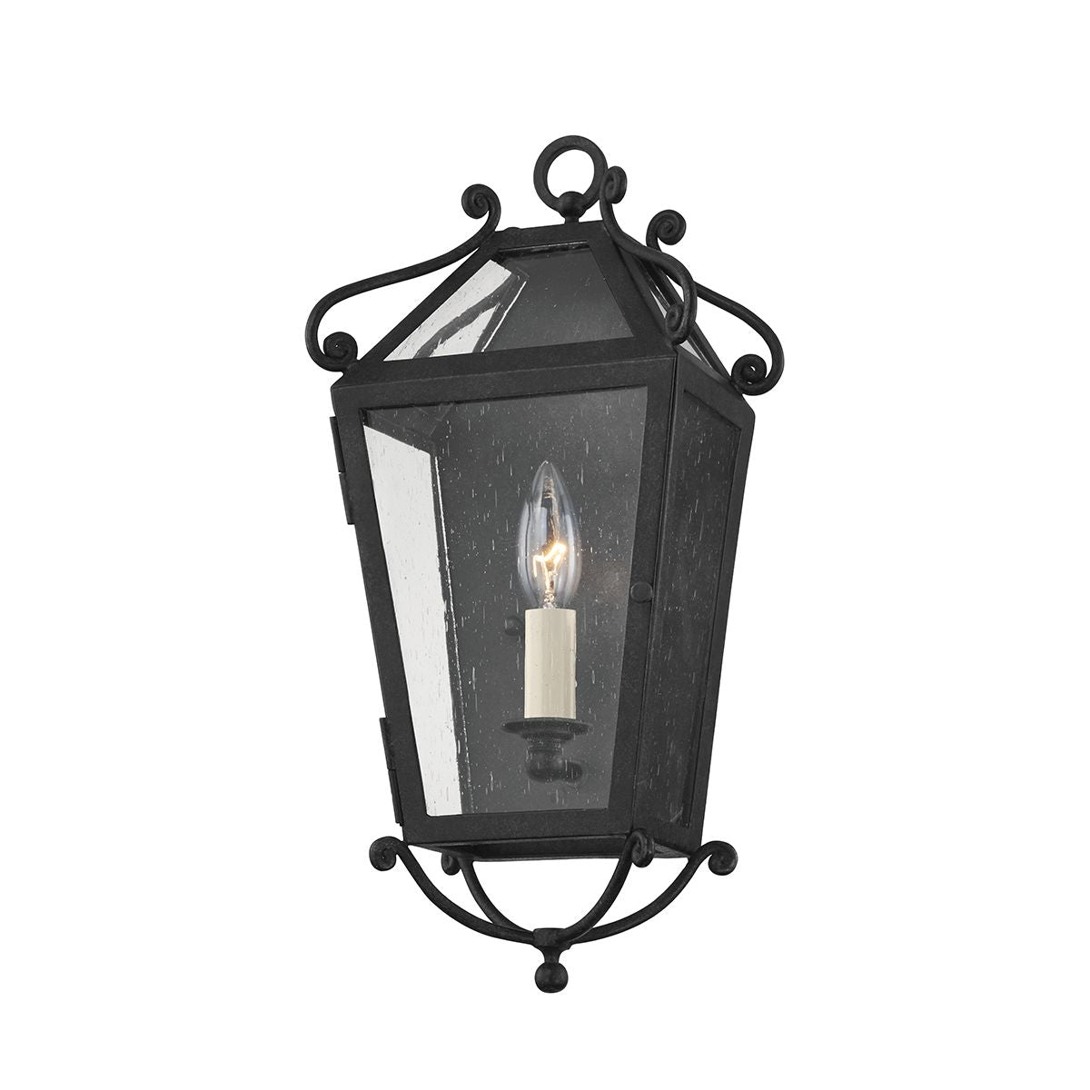 SANTA BARBARA COUNTY 17 in. Outdoor Wall Lantern French iron Finish - Bees Lighting