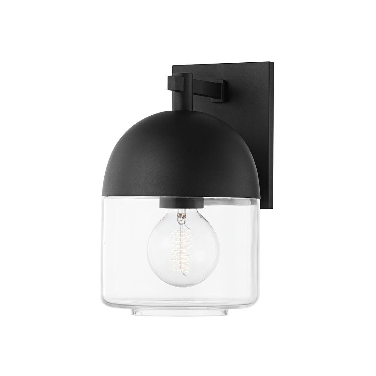 ZEPHYR Outdoor Wall Sconce Textured Black Finish - Bees Lighting
