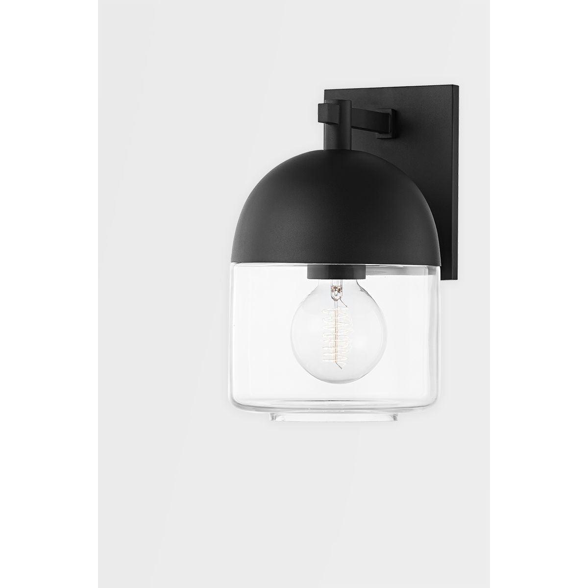 ZEPHYR 11 in. Outdoor Wall Sconce Textured Black Finish - Bees Lighting