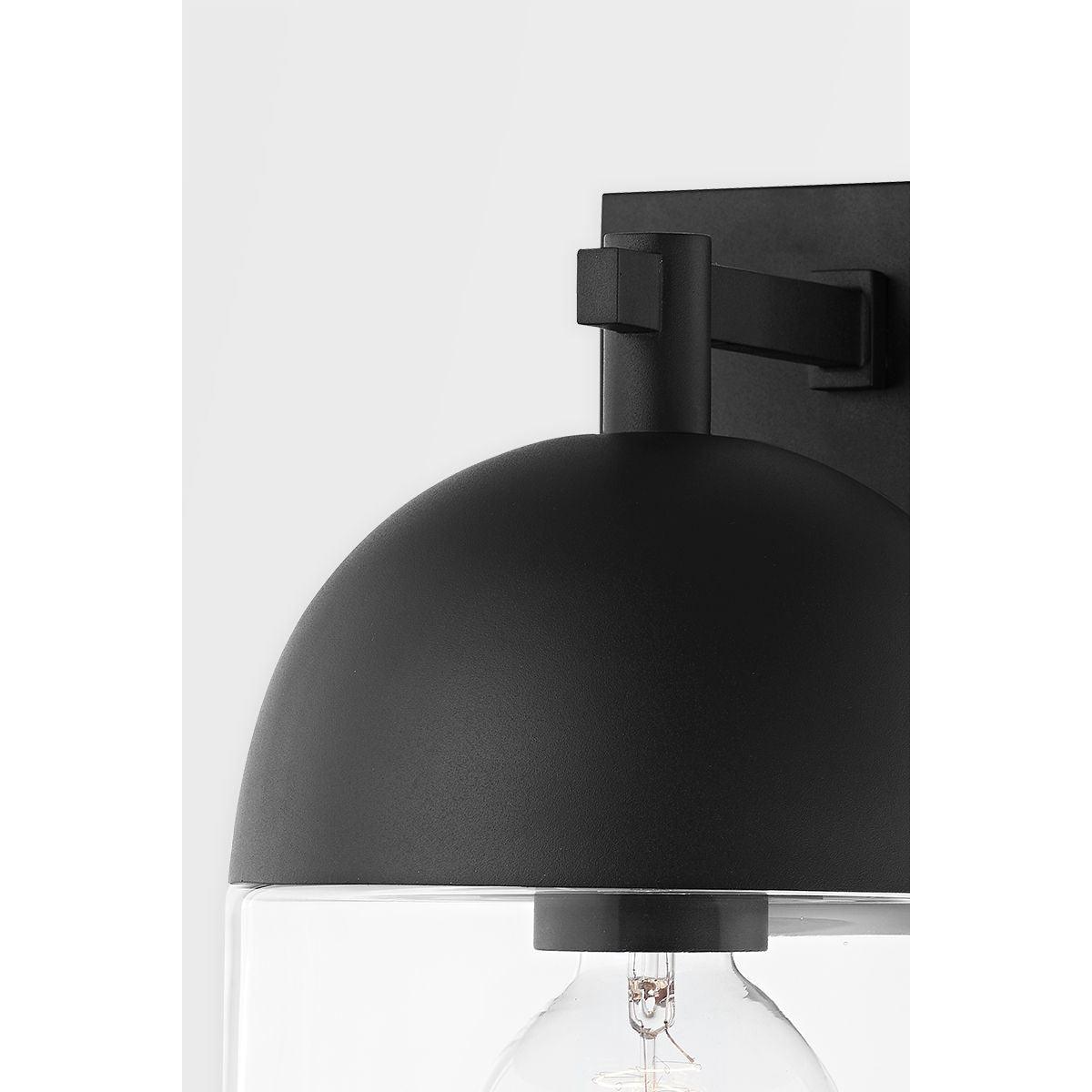 ZEPHYR 11 in. Outdoor Wall Sconce Textured Black Finish - Bees Lighting