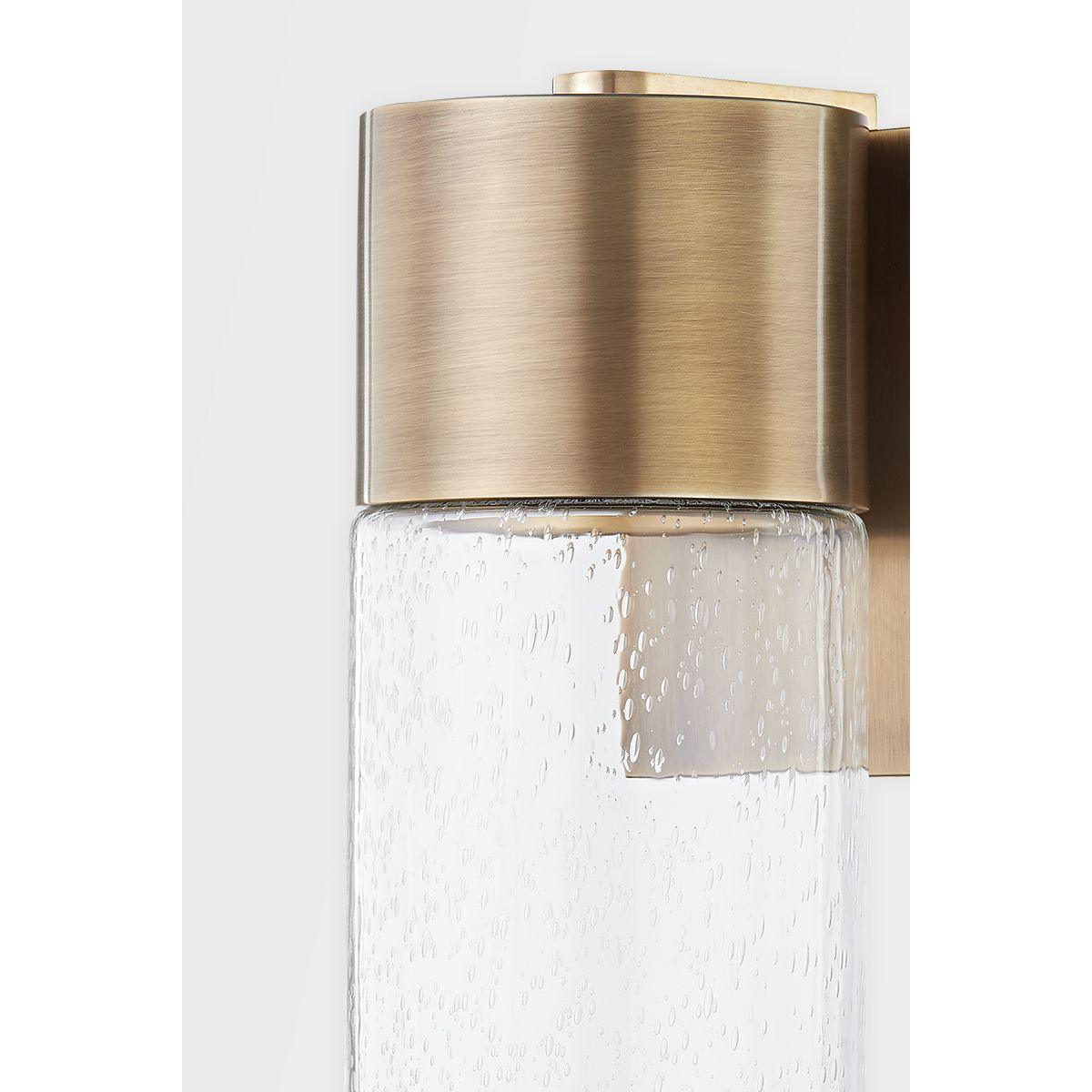 Pristine 13 in. LED Outdoor Wall Sconce Brass Finish - Bees Lighting