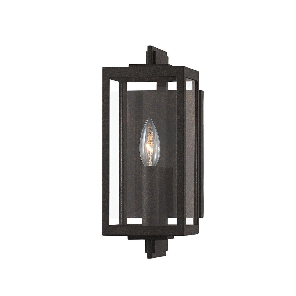 NICO 13 In. Outdoor Wall Lantern French Iron Finish - Bees Lighting