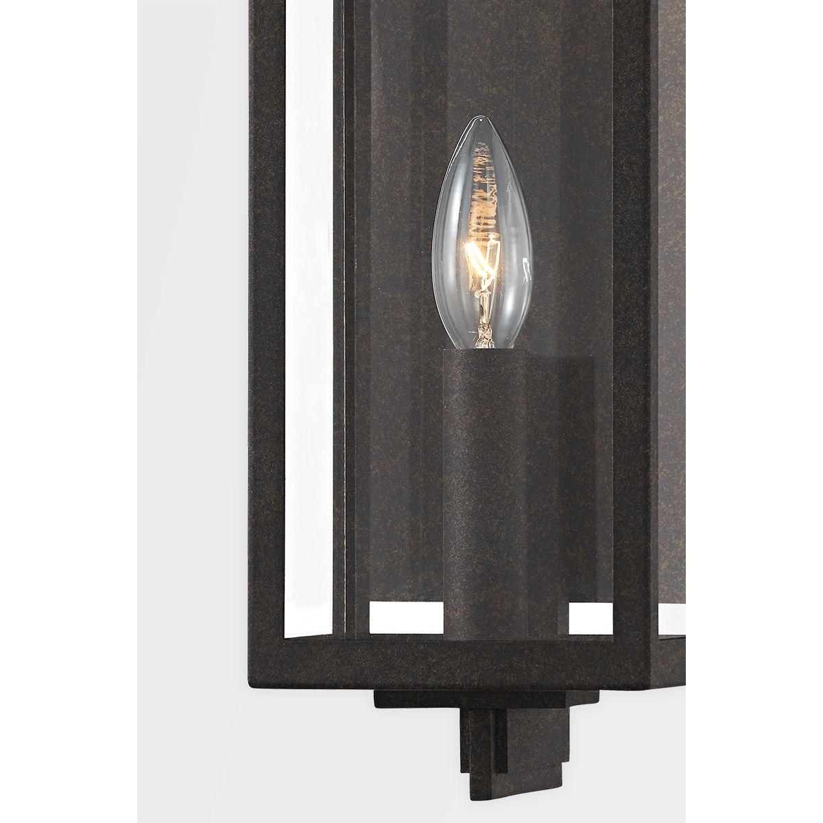 NICO 13 In. Outdoor Wall Lantern French Iron Finish