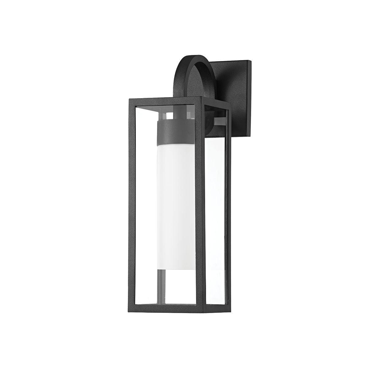 PAX 17 in. Outdoor Wall Lantern Textured Black Finish