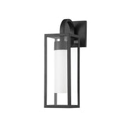 PAX Outdoor Wall Lantern Textured Black Finish - Bees Lighting