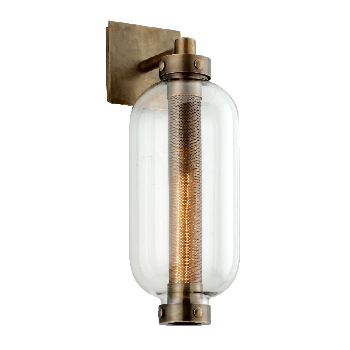 Atwater 18 in. Outdoor Wall Sconce Brass Finish