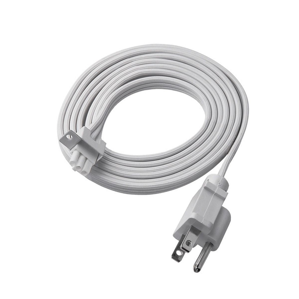 6ft Grounded Plug-in Power Cord For Undercabinet Lights, White Finish - Bees Lighting