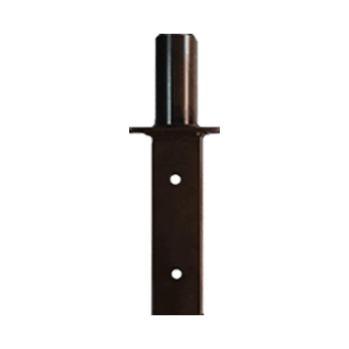 RAB Lighting BAD5 Poles Pole Adaptor For 2 3/8 Tenon To 5 Inches Square Pole With Hardware, Bronze Finish - Bees Lighting