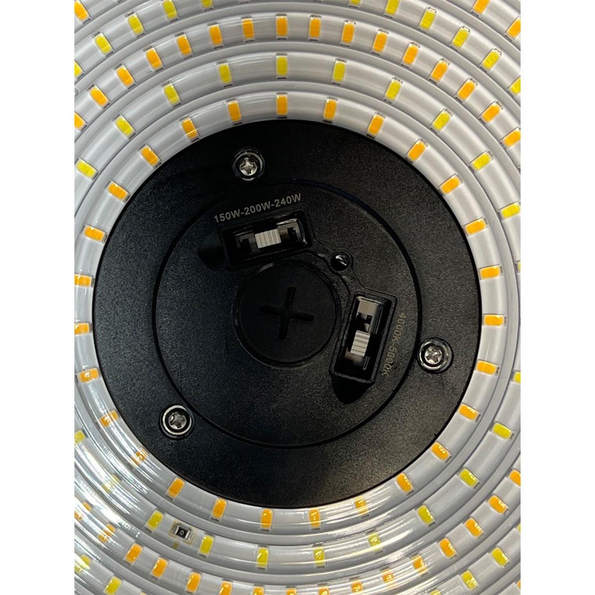 UFO LED Light, 240W, 38400 Lumens, 4000K/5000K, 120-277V - Bees Lighting