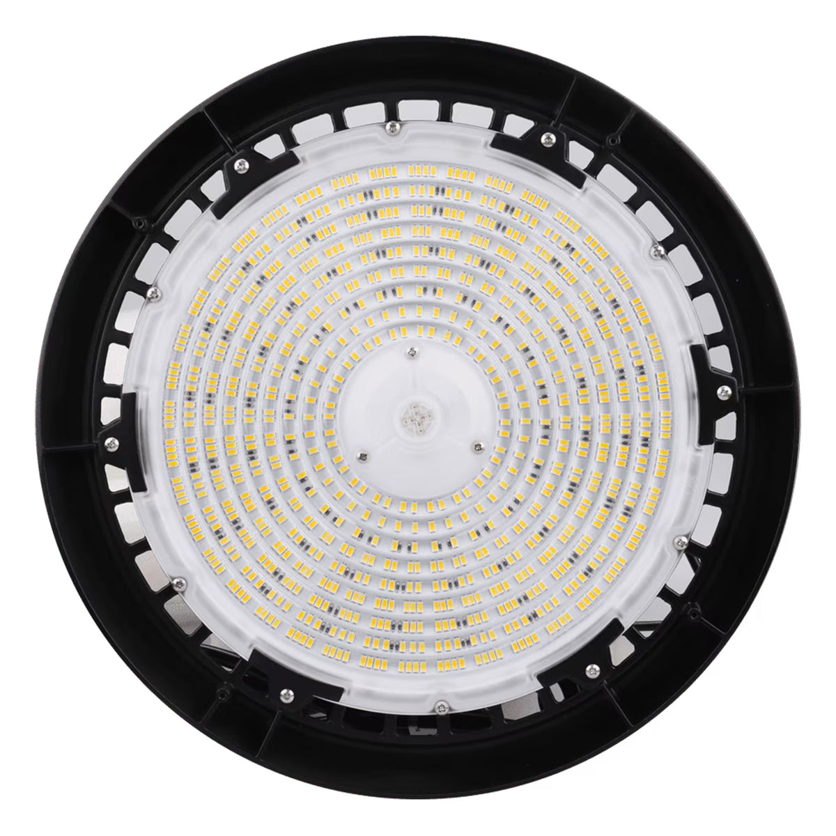 UFO High Bay LED Light, 240W, 36000 Lumens, 35K/40K/50K, 120-277V, Black - Bees Lighting