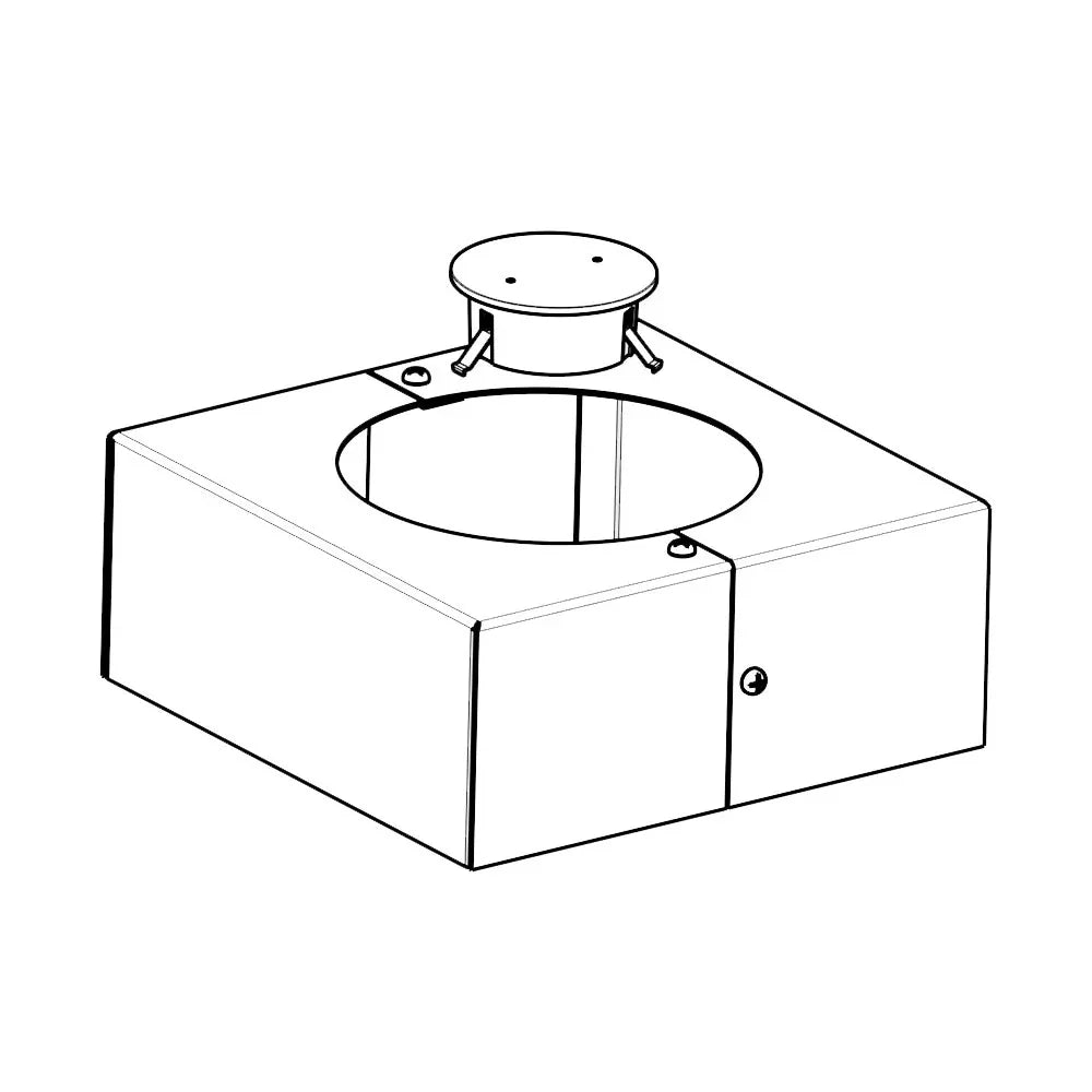 8" Round Tapered Pole Base Cover & Cap Kit - Bees Lighting