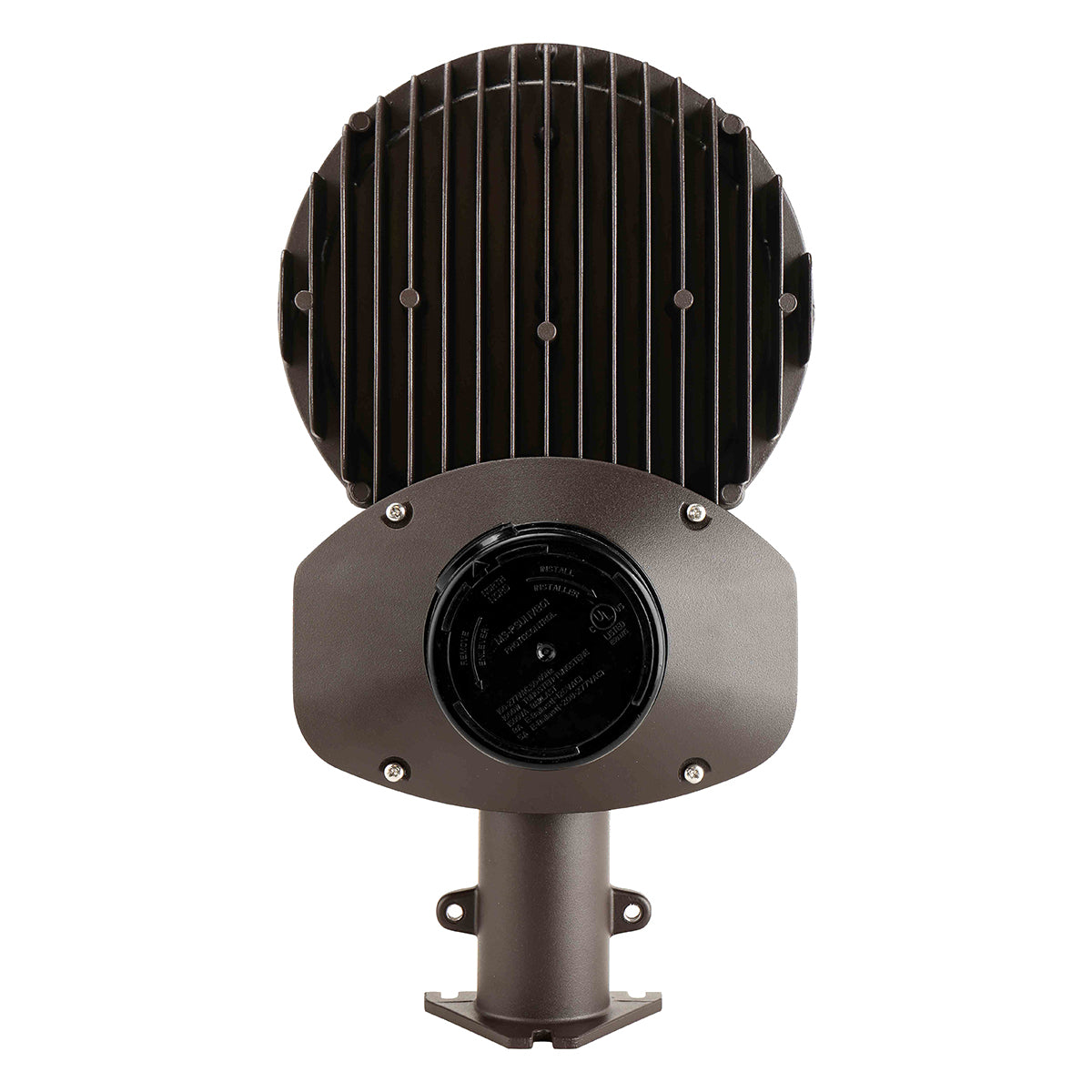 LED Dusk To Dawn Area Light, 80W, 12000Lm, 30K/40K/50K, 120-277V, Bronze - Bees Lighting