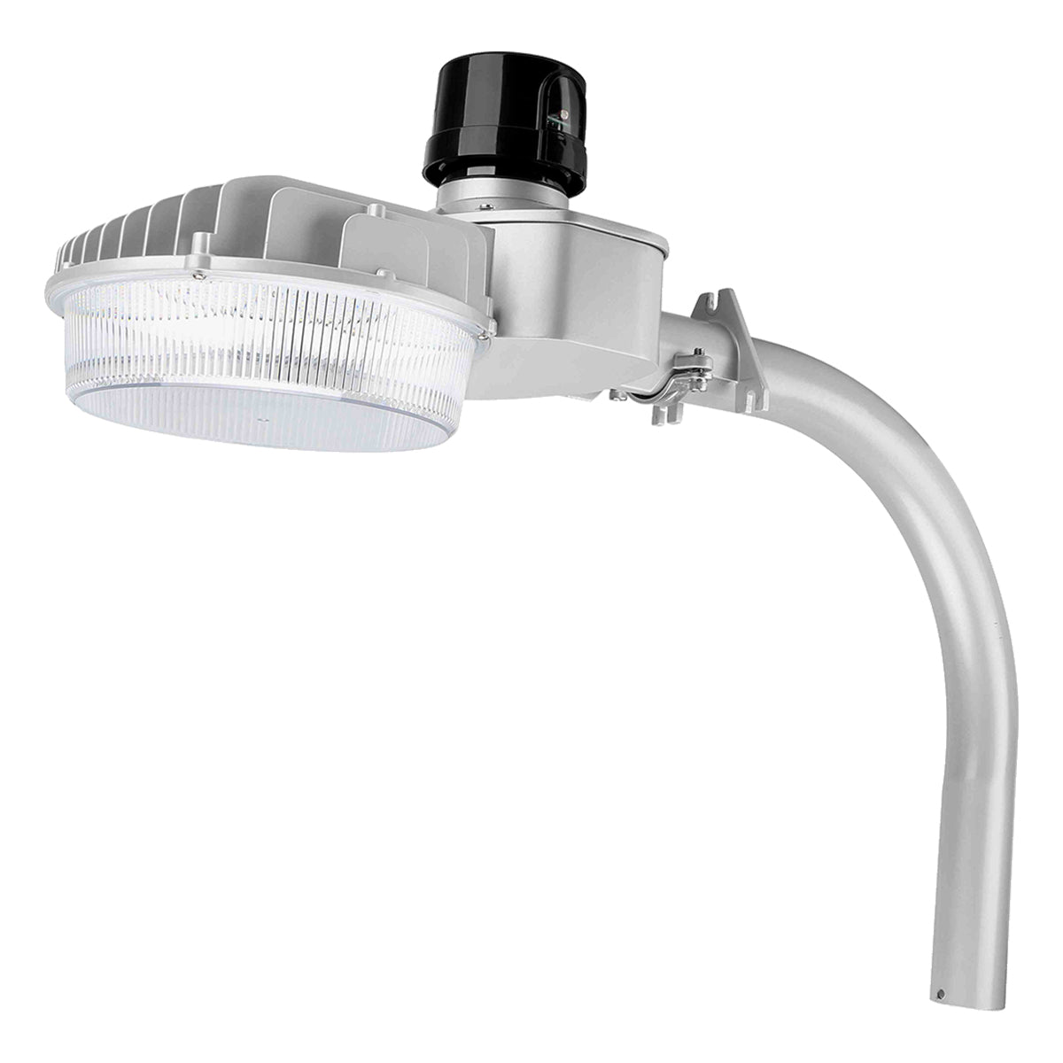 LED Dusk To Dawn Area Light, 80W, 12000Lm, 30K/40K/50K, 120-277V, Silver - Bees Lighting