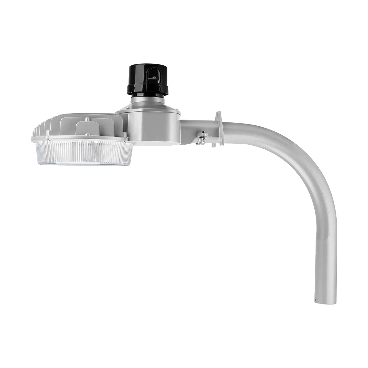 LED Dusk To Dawn Area Light, 80W, 12000Lm, 30K/40K/50K, 120-277V, Silver - Bees Lighting