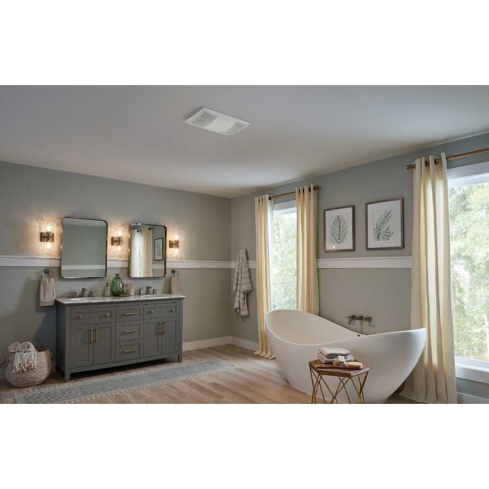 NuTone PowerHeat Series 80 CFM Bathroom Exhaust Fan With Heater - Bees Lighting