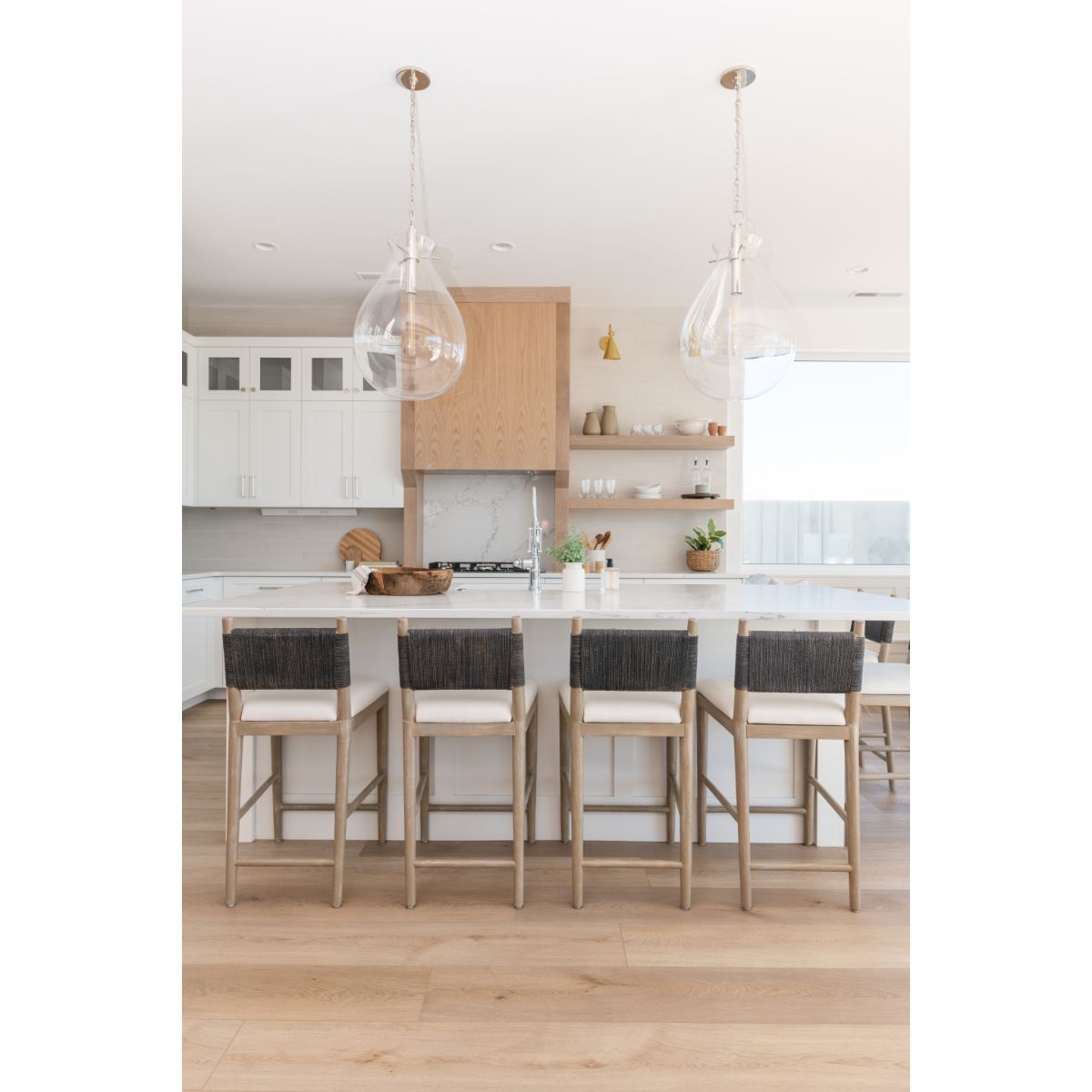Ivy 18 In. LED Pendant Light Polished Nickel Finish - Bees Lighting