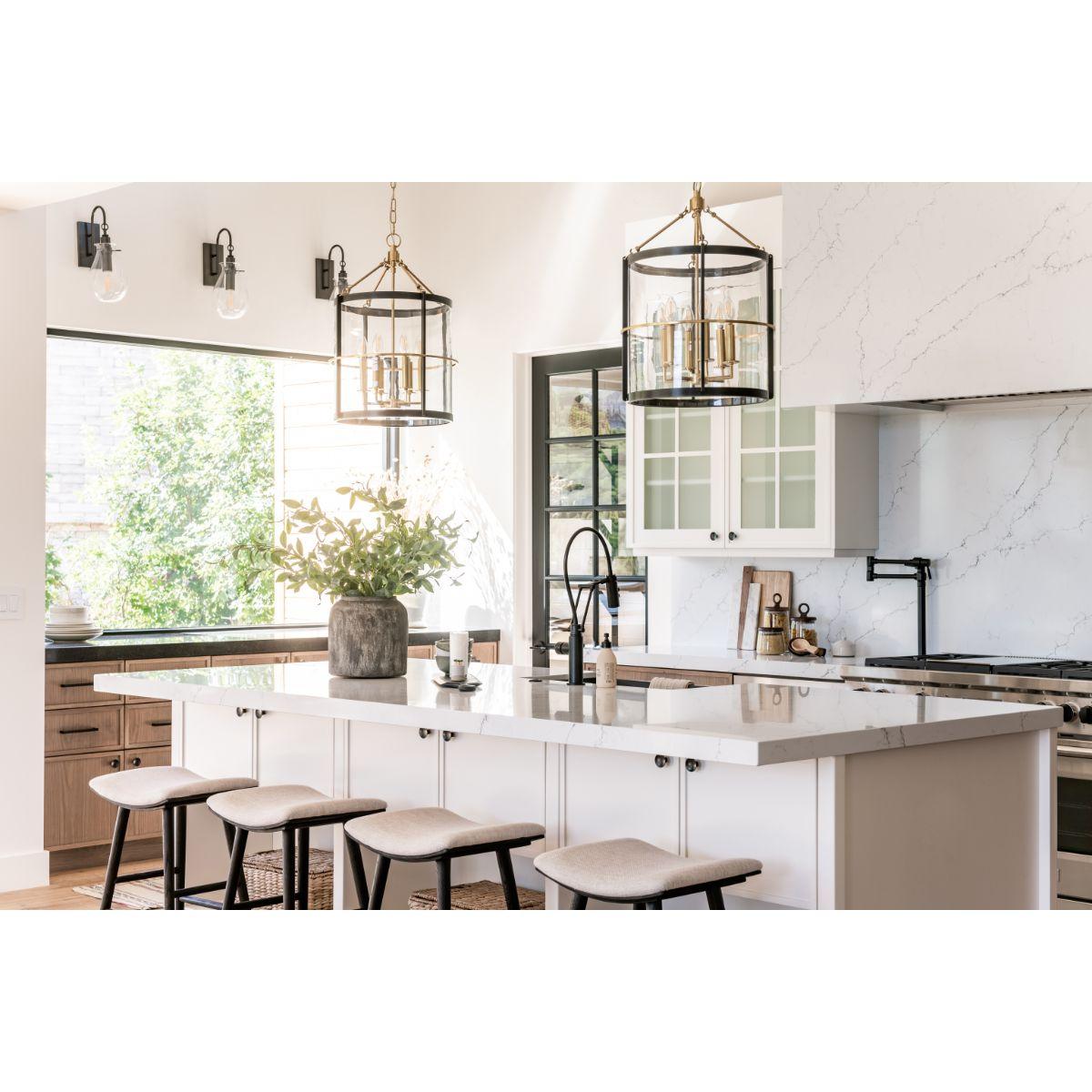 Ren 18 In. 6 Lights Pendant Light Old Bronze Finish - Bees Lighting